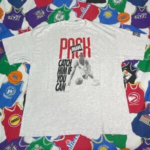 VTG 1991 NBA Robert Pack Man Portland Trail Blazers Mens XL T-Shirt Basketball